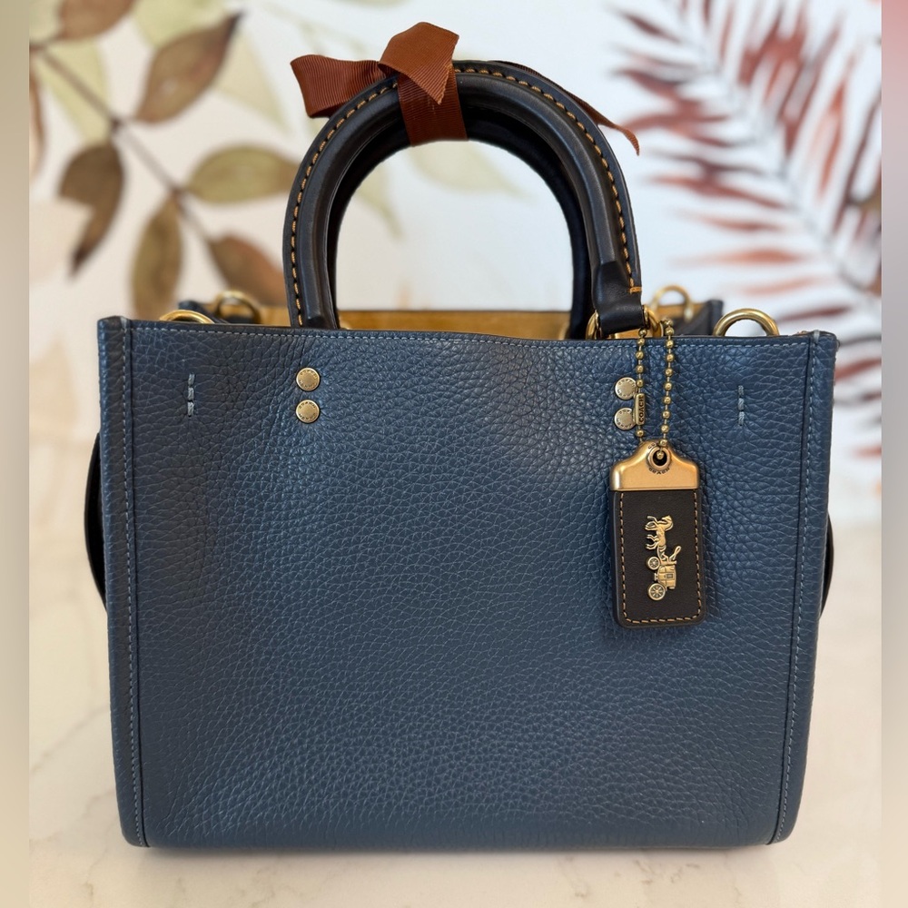 NWOT Coach Rogue 25, Denim Multi (Blue/Navy)